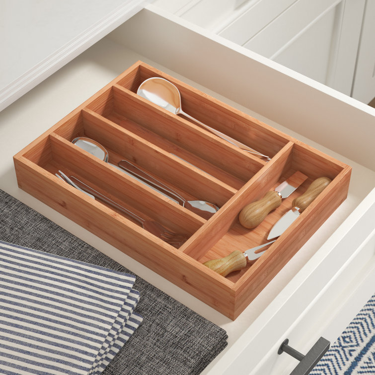 Melange Flatware & Kitchen Utensils Drawer Organizer & Reviews Wayfair